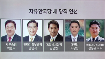 한국당 새 당직 인선…신임 사무총장에 '친황' 박완수