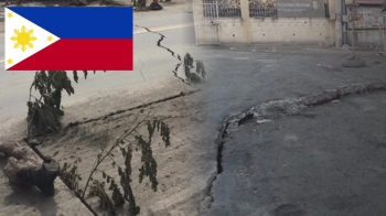 필리핀 탈 화산 인근 꺼지는 땅…“추가 폭발 징후“