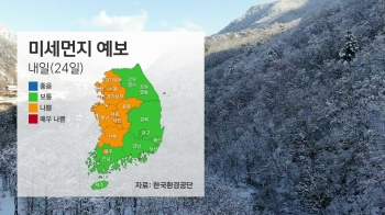 [날씨] 강원·경북 산지에 눈…일부 미세먼지 '나쁨'
