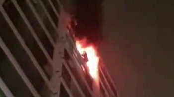 전주 인후동 아파트 화재…주민 100여 명 긴급 대피
