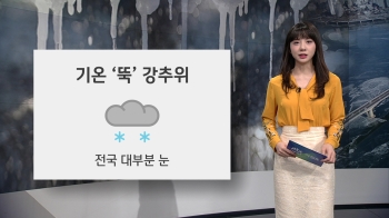 [오늘의 날씨] 반짝 강추위…전국 눈 '제주 산간 30cm'