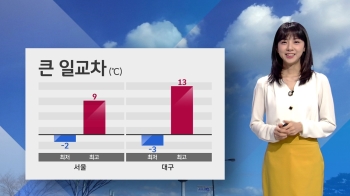 [날씨] 기온 오락가락 큰 일교차…“옷차림 유의하세요“