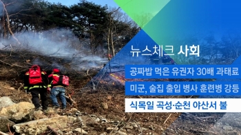 [뉴스체크｜사회] 식목일 곡성·순천 야산서 불