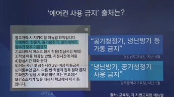 [팩트체크] 개학해도 에어컨 못 켠다? 떠도는 '공문' 확인해보니