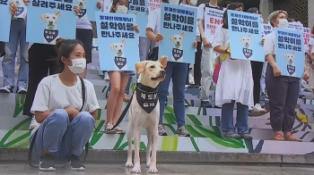 “개 도살 금지해주세요“…청와대 찾아간 '설악이' 사연