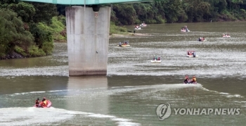 춘천시 의암호 사고 실종자 수색 재개…성금도 이어져