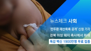 [뉴스체크｜사회] 독감 백신 1900만명 무료 접종