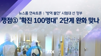 [연속토론] 쟁점① '신규 확진 100명대'에 2단계 완화 맞나