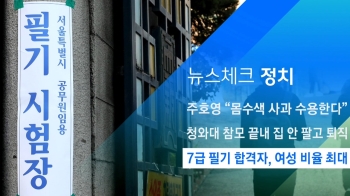 [뉴스체크｜정치] 7급 필기 합격자, 여성 비율 최대