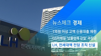 [뉴스체크｜경제] LH, 전세대책 전담 조직 신설