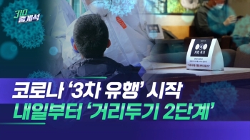 코로나 '3차 유행' 시작…수도권 '거리두기 2단계' 격상