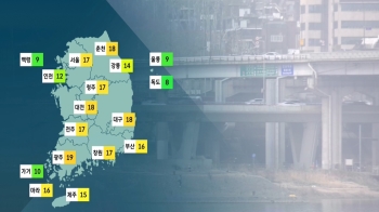 [날씨] 아침 기온 '뚝'…서쪽 지역 중심 약한 황사