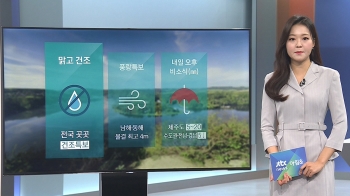 [날씨] 전국 맑고 건조한 대기…내일 곳곳 비 소식