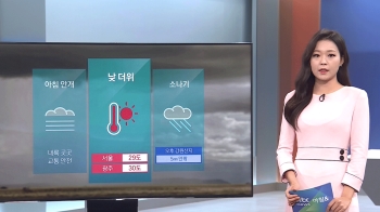 [날씨] 서울 낮 최고 29도…강원산지 오후 소나기