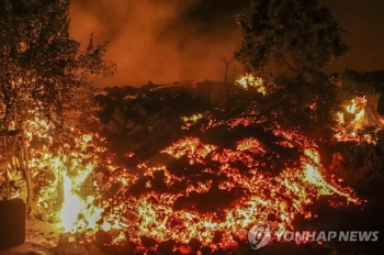 “민주콩고 화산서 분출된 용암, 대도시 인근서 멈춰“