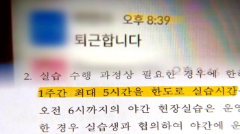 수당 없이 추가 근무…“실습 업체, 문제 말하면 식비 안 줘“