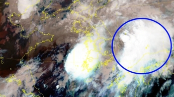 강한 비바람 몰고 온 태풍 '오마이스', 동해로 빠져나가