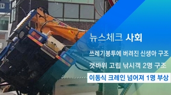 [뉴스체크｜사회] 이동식 크레인 넘어져 1명 부상