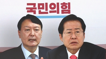 부인으로 번진 '개 사과' 논란…윤석열·홍준표 난타전