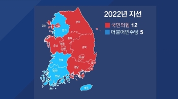 빨갛게 물든 전국 지도…대선 이어 지방권력 '교체'