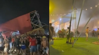 갑작스러운 돌풍에 무대 붕괴…악몽이 된 스페인 음악축제