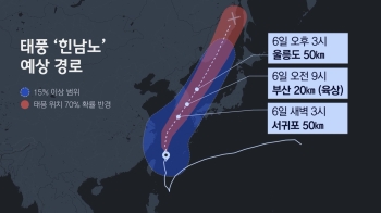 태풍 '힌남노' 6일 새벽 제주 최근접…예상 경로는?