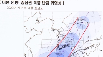 괴력의 힌남노…“이번 태풍, 위험반원 구분 큰 의미 없다“