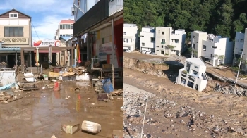 포항 곳곳 할퀸 '힌남노'…대목 앞둔 시장 둥둥, 펜션은 폭삭