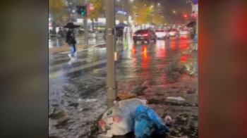 11월에 쏟아진 '게릴라 폭우'…한밤 곳곳 침수·정전