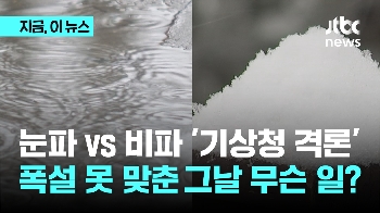 눈파 vs 비파 '기상청 격론'…기습 폭설 못 맞춘 그날 무슨 일?