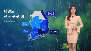 [날씨] 전국 곳곳에 비…강원 동해안·산지엔 대설특보 가능성