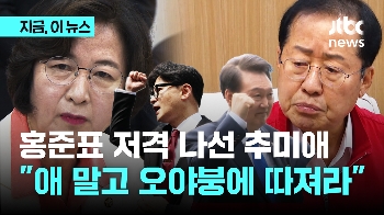 “'어린애' 한동훈 말고 '오야붕'에 따져라“ 홍준표 저격한 추미애