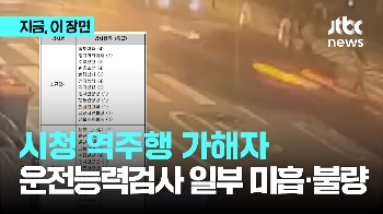 시청 역주행 가해자…운전능력검사 일부 '미흡·불량'