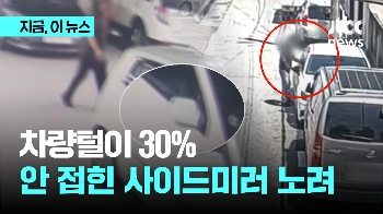 차량털이 30%, 안 접힌 '사이드미러' 보고 노렸다