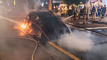 '충전 중도 아니었는데'…길가 세워둔 테슬라 전기차서 불