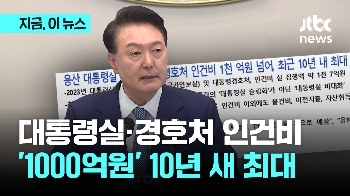 대통령실·경호처 인건비 연간 1000억원…10년 새 최대