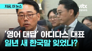 주머니 손 넣고 “Um…“ 1년 전엔 한국말 하더니 갑자기 영어? 국감서 뭇매 맞은 아디다스 대표