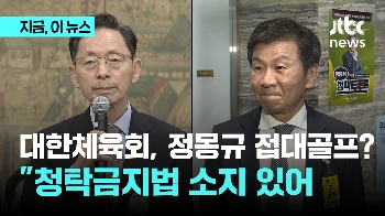 대한체육회, 정몽규 회장과 접대골프? “청탁금지법 소지“