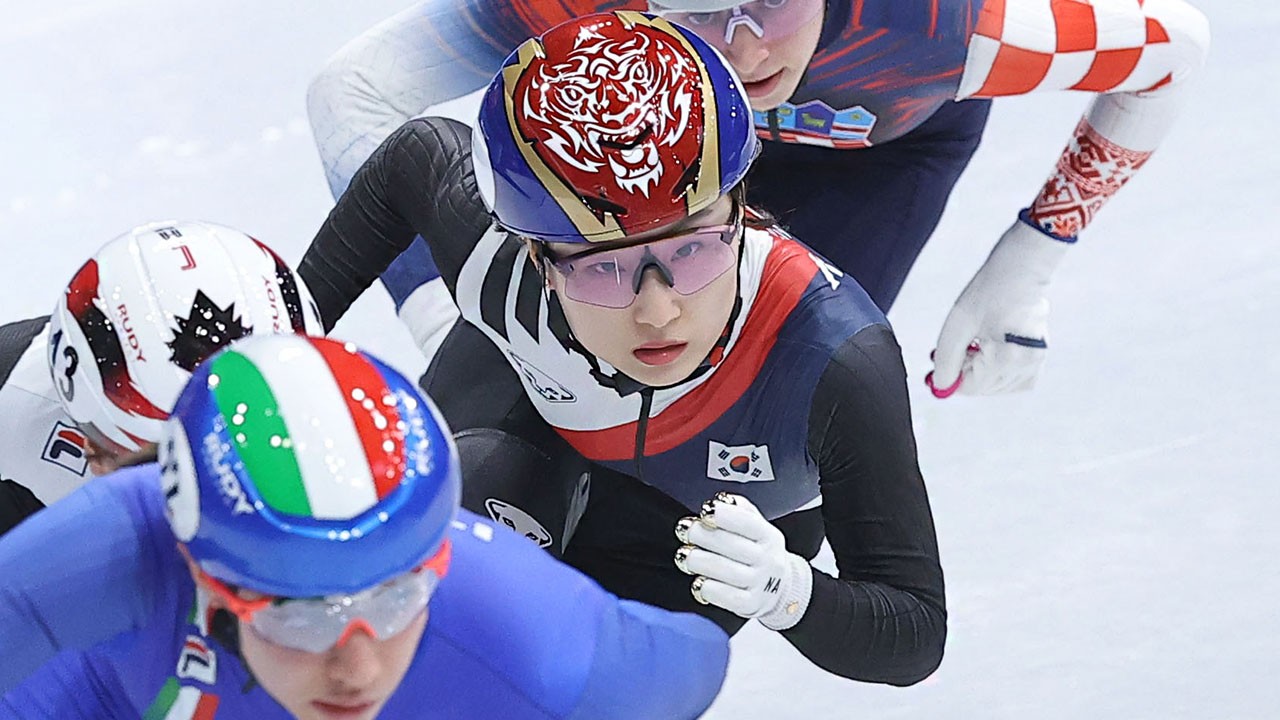 쇼트트랙 관련 경기 화면 이미지