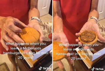 [영상] “24년 전에 산 햄버거 썩지 않았다“…“보통 환경에서는 부패“