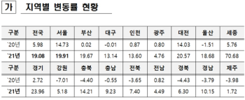 집값 급등에 공시가 14년 만에 19% 상승...세종은 71%