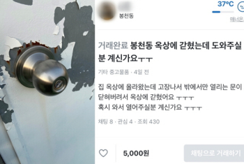 “5천 원에 옥상서 저 좀 꺼내주실 분“ 당근마켓의 순기능인가 역기능인가