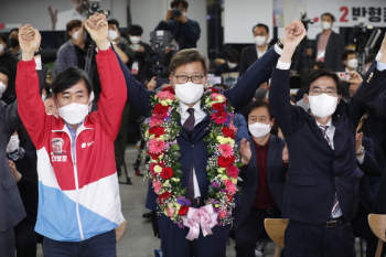 박형준 “압도적 지지 감사, 국정 대전환 계기 됐으면“