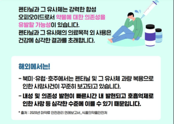 식약처, 펜타닐 패치 등 마약류 오남용 처방 의심기관 44곳 적발