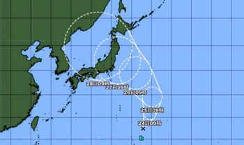 일본 남해상서 태풍 발생 가능성…방향은 '도쿄'