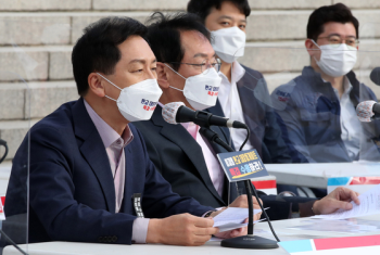 김기현 “이재명, 비겁하게 도망가지 말고 국감 나오라“