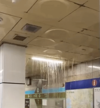 [영상] 천장 무너지고 도로·차 물에 잠겨…폭우로 곳곳 물바다