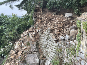 세계유산까지…폭우에 붕괴된 남한산성 성벽