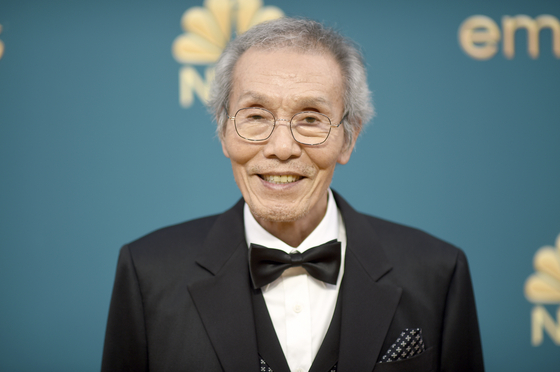 O Yeong-su arrives at the 74th Primetime Emmy Awards on Monday, Sept. 12, 2022, at the Microsoft Theater in Los Angeles. (Photo by Richard Shotwell/Invision/AP) 091222128375    〈저작권자(c) 연합뉴스, 무단 전재-재배포 금지〉