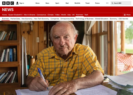 파타고니아 창업주 이본 쉬나드(83) 회장. 〈사진=BBC 홈페이지 캡처〉